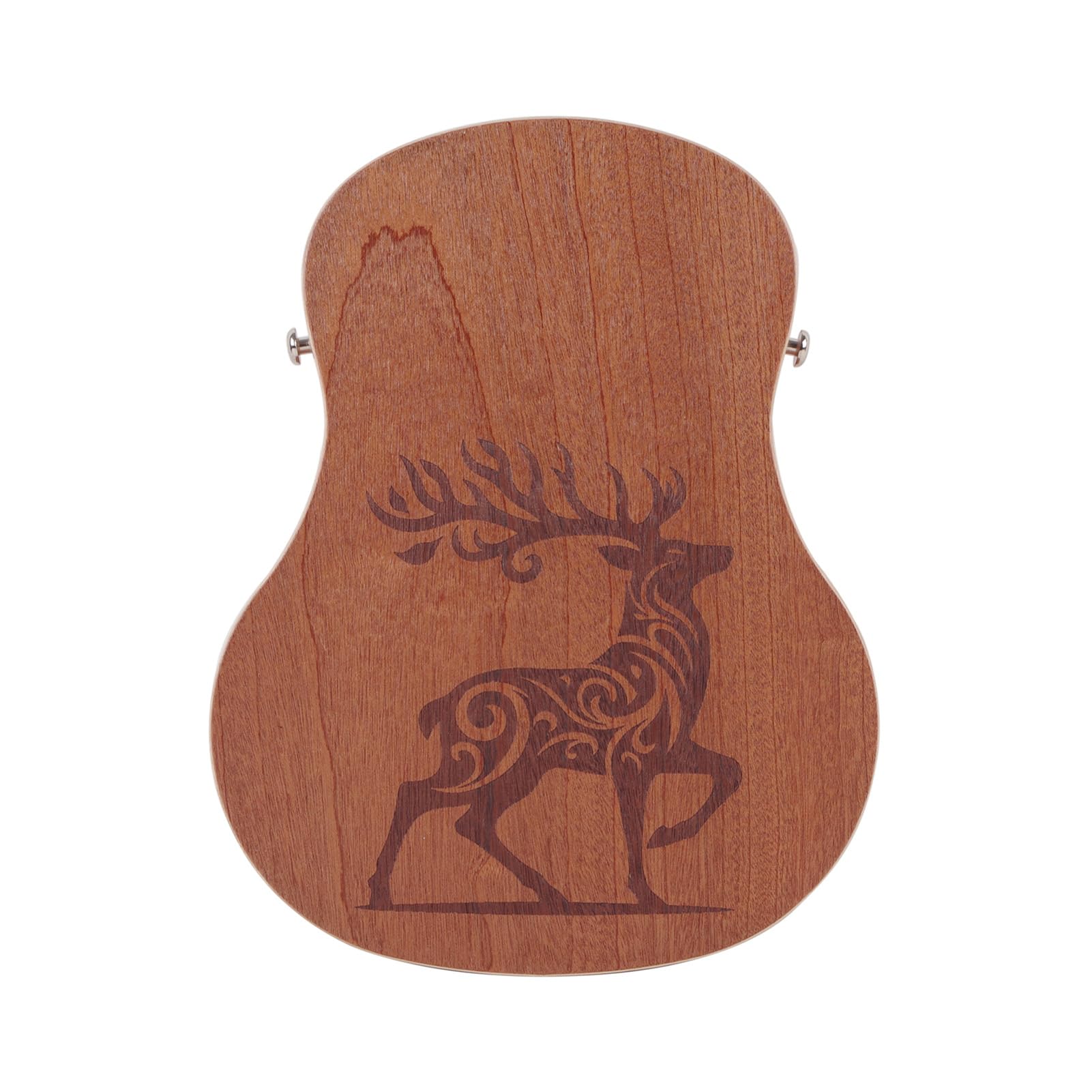 Rockhouse Cajon Drum - Tambor de Mano Plano con Forma de Guitarra con Correa y Bolsa Almacenamiento, Instrumento Percusión Portátil para Músicos que Viajan