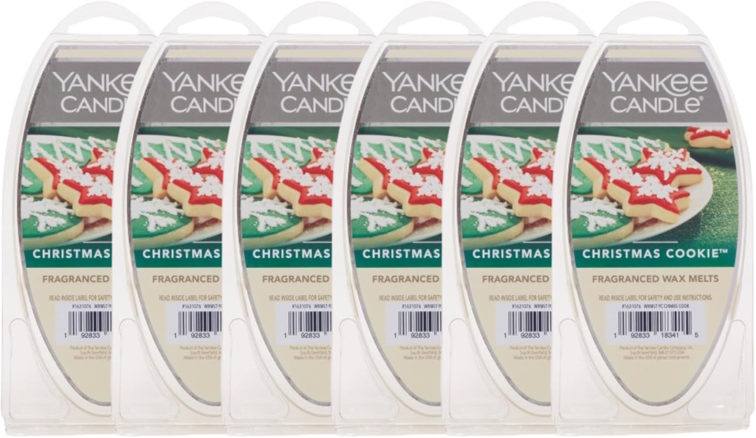 Yankee Candle Fragranced Wax Melts (Shimmering Christmas Tree, Pack of 6)