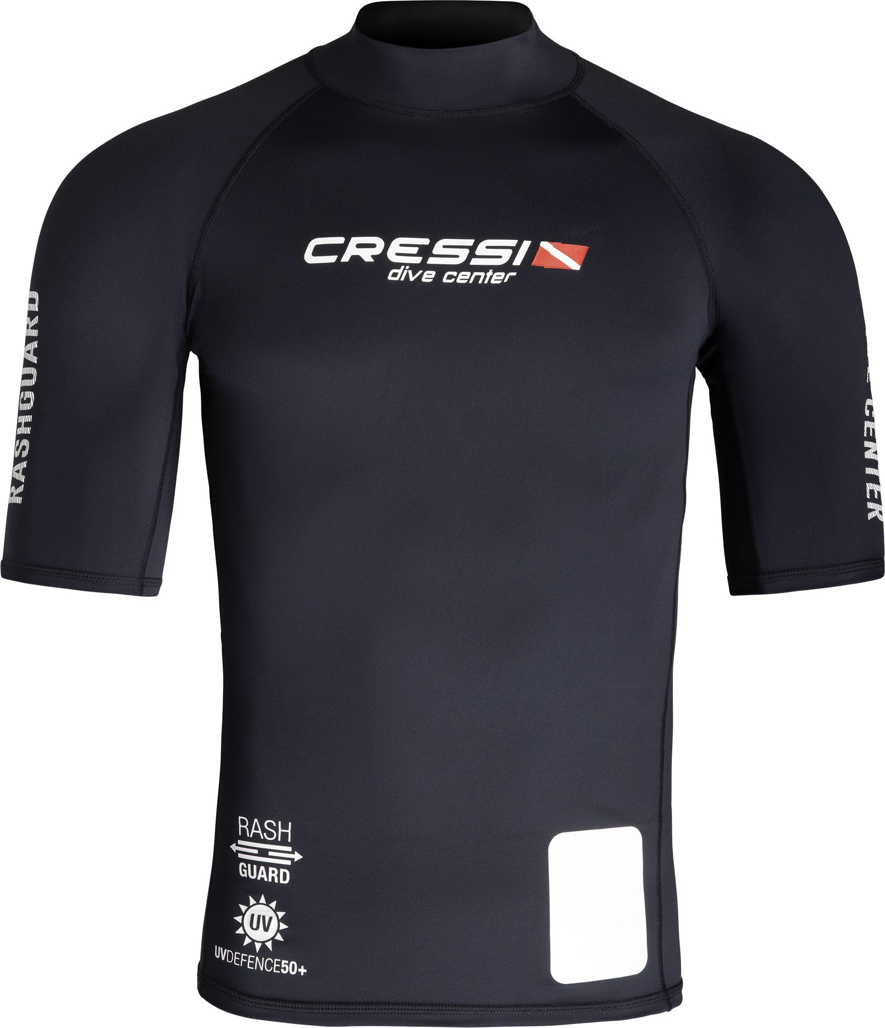 Cressi Rash Guard Uomo Nero UV Protezione Solare 50+ Manica Corta