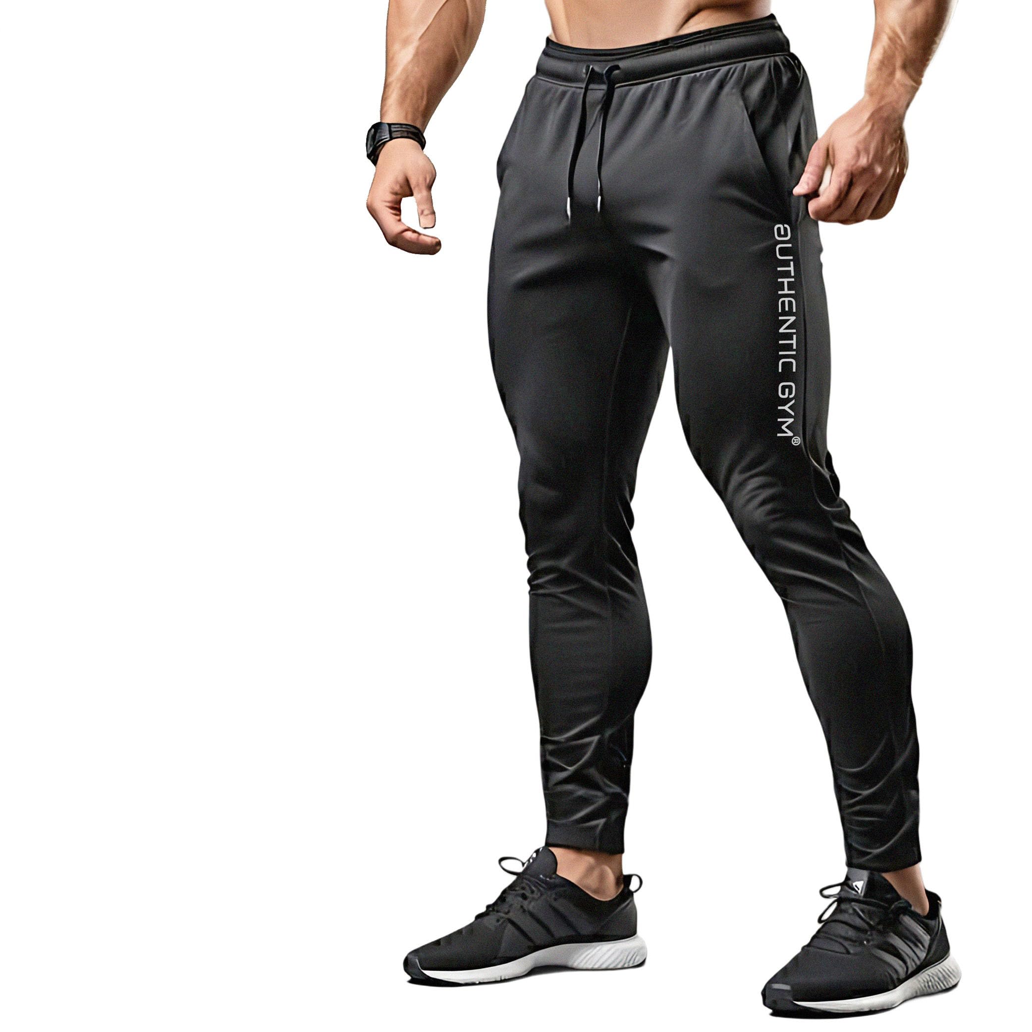 Cool Pants | Negro Gym Jogging Pantalones Deportivos Hombre Largo Algodón Pantalones de Entrenamiento Hombre Fitness Slim Fit Pantalones