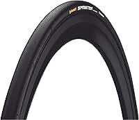 Continental Pneu Sprinter – Tubular Black-BW com pimenta preta, 700c x 25 mm