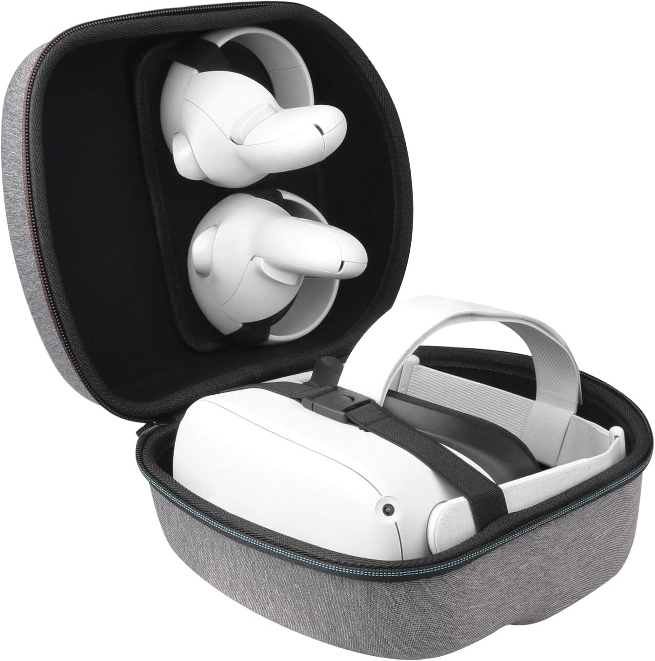 Esimen Carrying Case for Oculus Quest 2 VR Gaming Headset and Controllers Accessories Protective Bag (Gray)