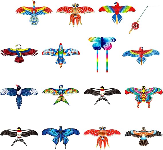 Dynamic Wing Kite Flying, Rod Kites Dynamic Wing Vacation Outdoor Backyard Toy, Family Activity Flying for Outdoor, Long Tail Kites Popular Beach Activity