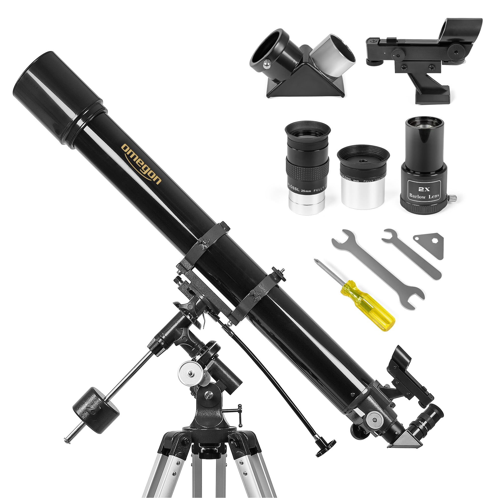 Omegon Telescopio AC 90/1000 EQ-2