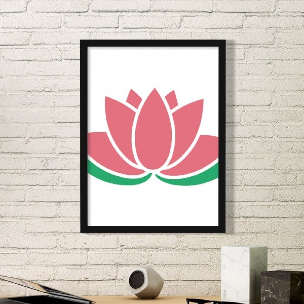 Cadre photo lotus de petite taille cadre bois noir idee cadeau pendaison de cremaillere