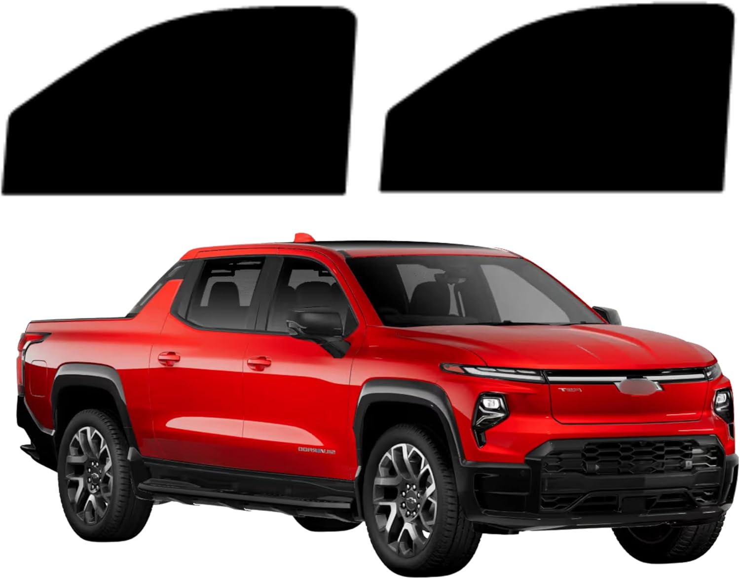 Precut Tint Kit Nano Carbon Film for Chevy Silverado 2007-2013 1500 Crew Cab Driver Passenger Windows Computer Cut to Custom Fit Silverado Windows Heat Blocking Film (35% Prime)