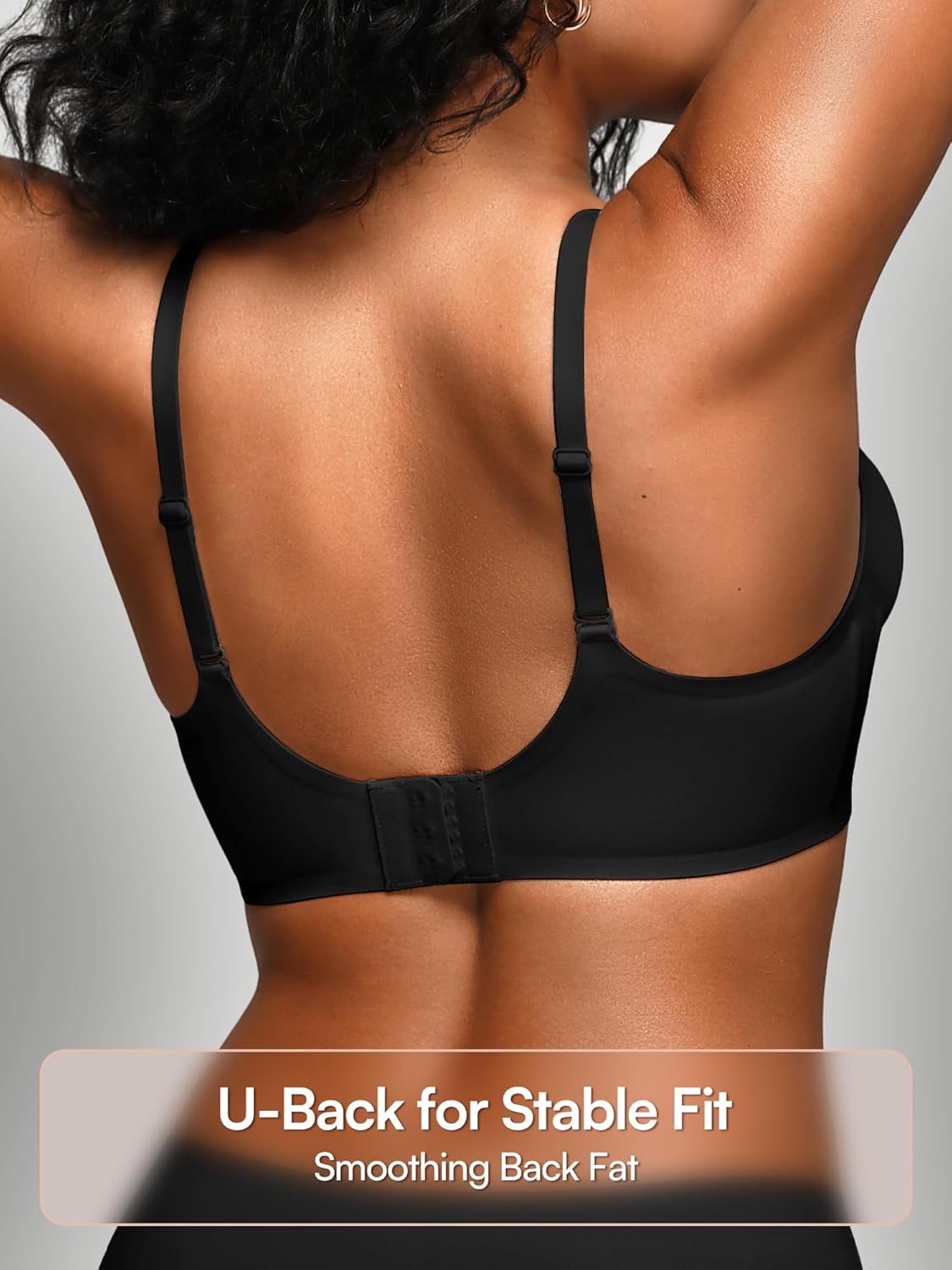 Jelly Bras for Women - S-2XL Seamless Wireless Padded Bralette with Support, Comfy Everyday T-Shirt Bra No Underwire - Image 3