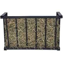 Wall Mounted Hay Rack 27" Long Livestock Hay Feeder 16 Gallon Capacity, Carbon Steel Hay Feeder for Sheep, Goat, Horse, Indoor and Outdoor Use