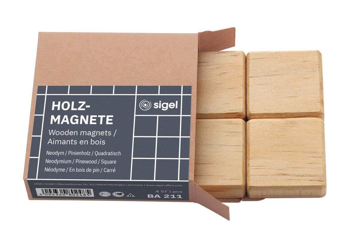 SIGEL BA311 zestaw startowy – do białych tablic i szklanych tablic magnetycznych – 4 markery do tablic, 4 magnesy do drewna, gumka do czyszczenia wraz z podkładką zapasową, ściereczką do czyszczenia,