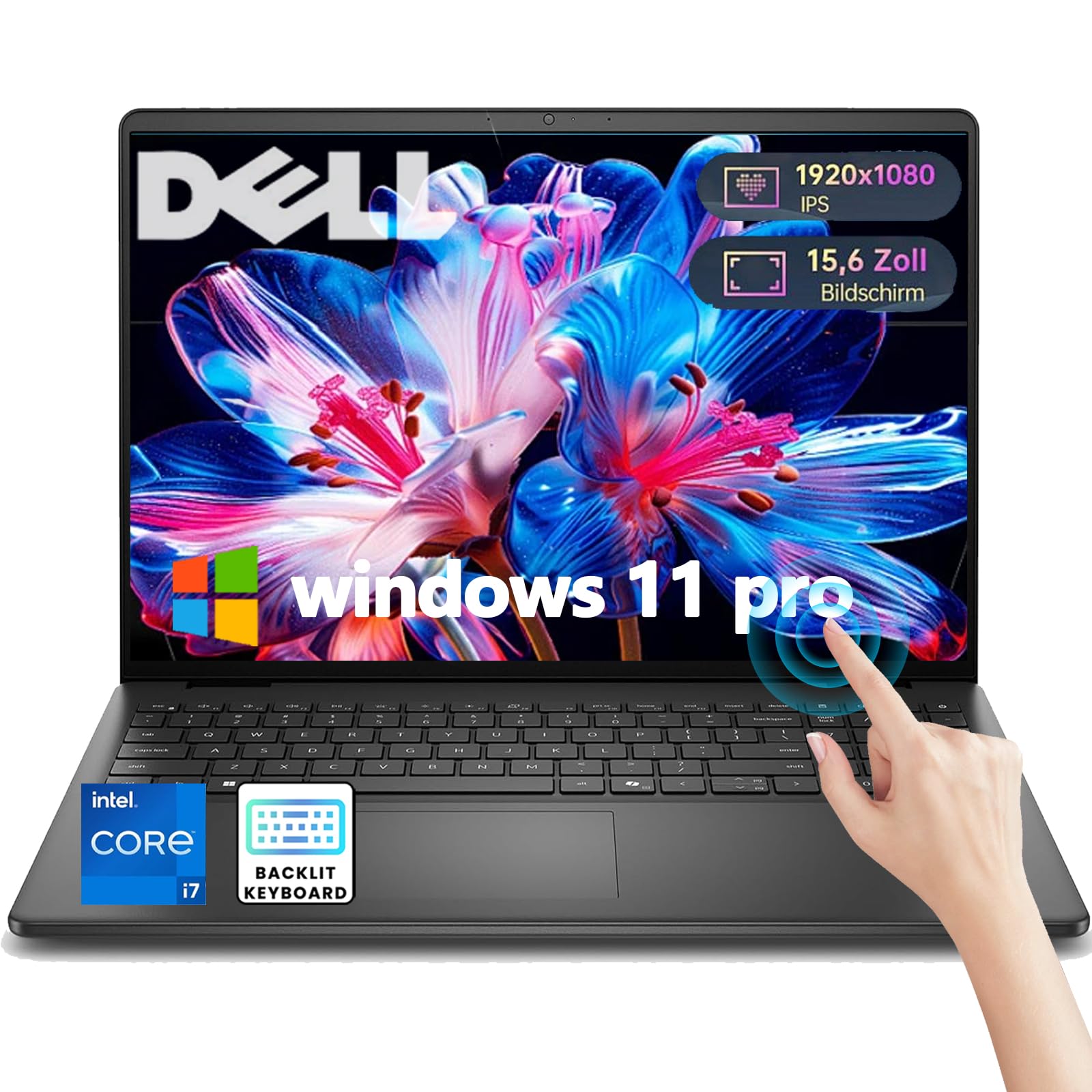 Dell Inspiron 15 Business Student Laptop, 15.6" FHD WVA IPS Screen, Intel 10-Core i7-1355U, 64 GB RAM, 8 TB SSD, Backlit KB, Webcam, Finger Print, Wi-Fi 6, Windows 11 Pro, w/Accessories