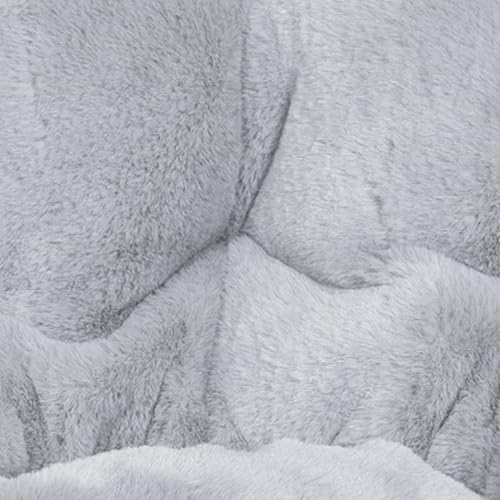 Miniatura 11 de Flash Furniture Gwen - Mini silla plegable para niños, silla lunar de piel sintética gris, marco de metal dorado suave, silla plegable portátil de