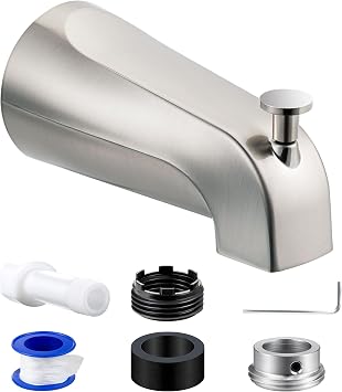 Dreyoo Tub Spout, Tub Faucet for Bathtub (Brushed Nickel,Simple)