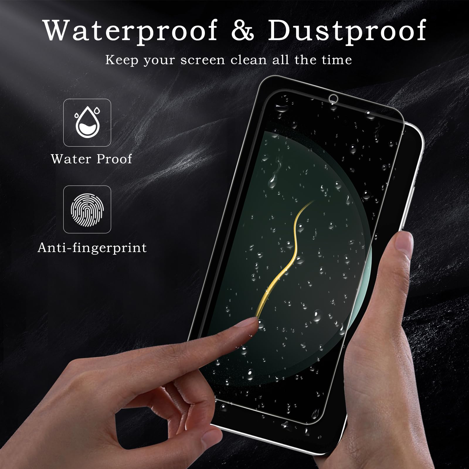 Pellicola protettiva per la privacy per Samsung Galaxy S23 FE, accessori in vetro temperato infrangibile, pellicola in vetro temperato anti spia, ultra resistente, durezza 9H, antiriflesso, HD,