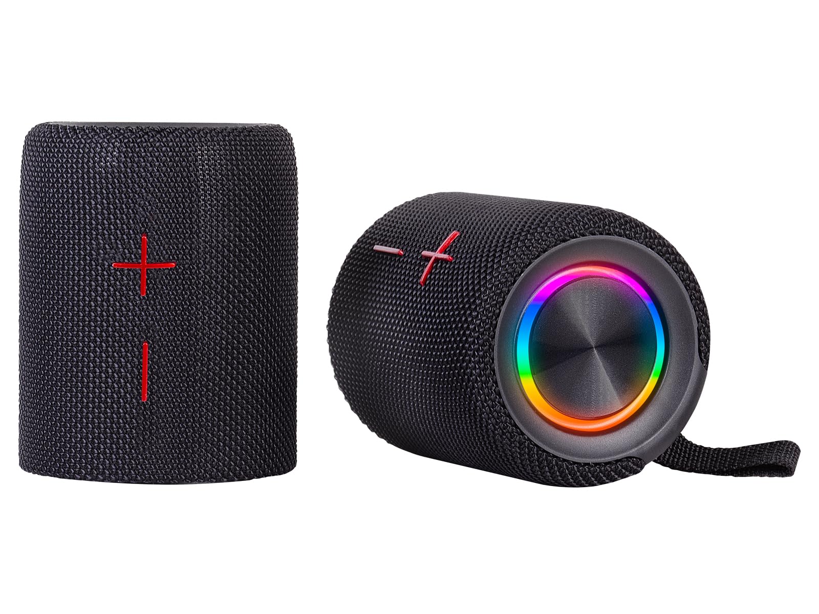 Trevi XR 8A44 DOUBLE Altoparlante Amplificato Portatile 10W x 2, Cassa Wireless Separabile in 2 Unità, Micro SD, AUX-IN, Audio Wireless 5.3, IPX5, Batteria Integrata, Nero