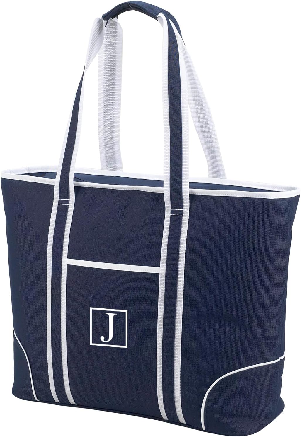 Picnic at Ascot Personalized Monogrammed Extra Large Insulated Cooler Bag - 30 Can Tote- Designed & Quality Approved in USA