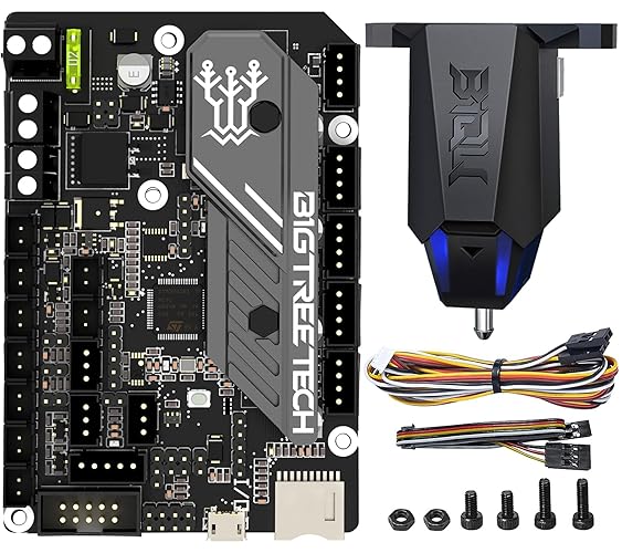 BIGTREETECH SKR Mini E3 V3.0 Control Board with TMC2209 UART Stepper Driver Upgrade 32Bit 3D Printer Silent Board for Ender 3, Ender3 Pro, Ender-3 V2 (with BIQU MicroProbe V2)