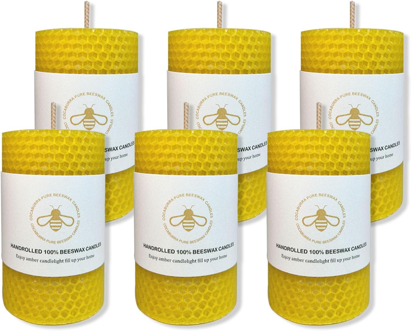 One Dozen (12) Solid Beeswax Votive Candles in Natural Wax
