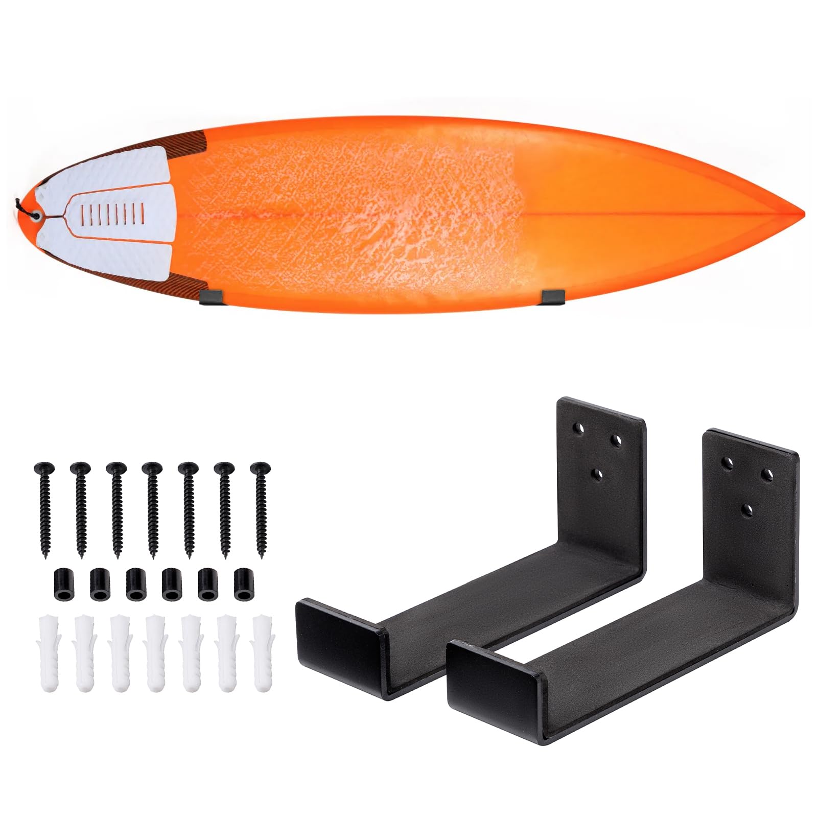 Surfbretthalter zur Wandmontage, Wand-Mount Surfboard Rack Aluminium Legierung Surfboard Display Halterung für Surfbrett Kurze Board Lange Board