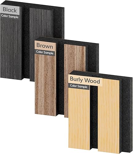 Miniatura 12 de TONOR Paneles de pared acústicos de doble capa autoadhesivos, paquete de 4 paneles de 47.2"x23.6"x0.72", paneles de pared de alta densidad grandes