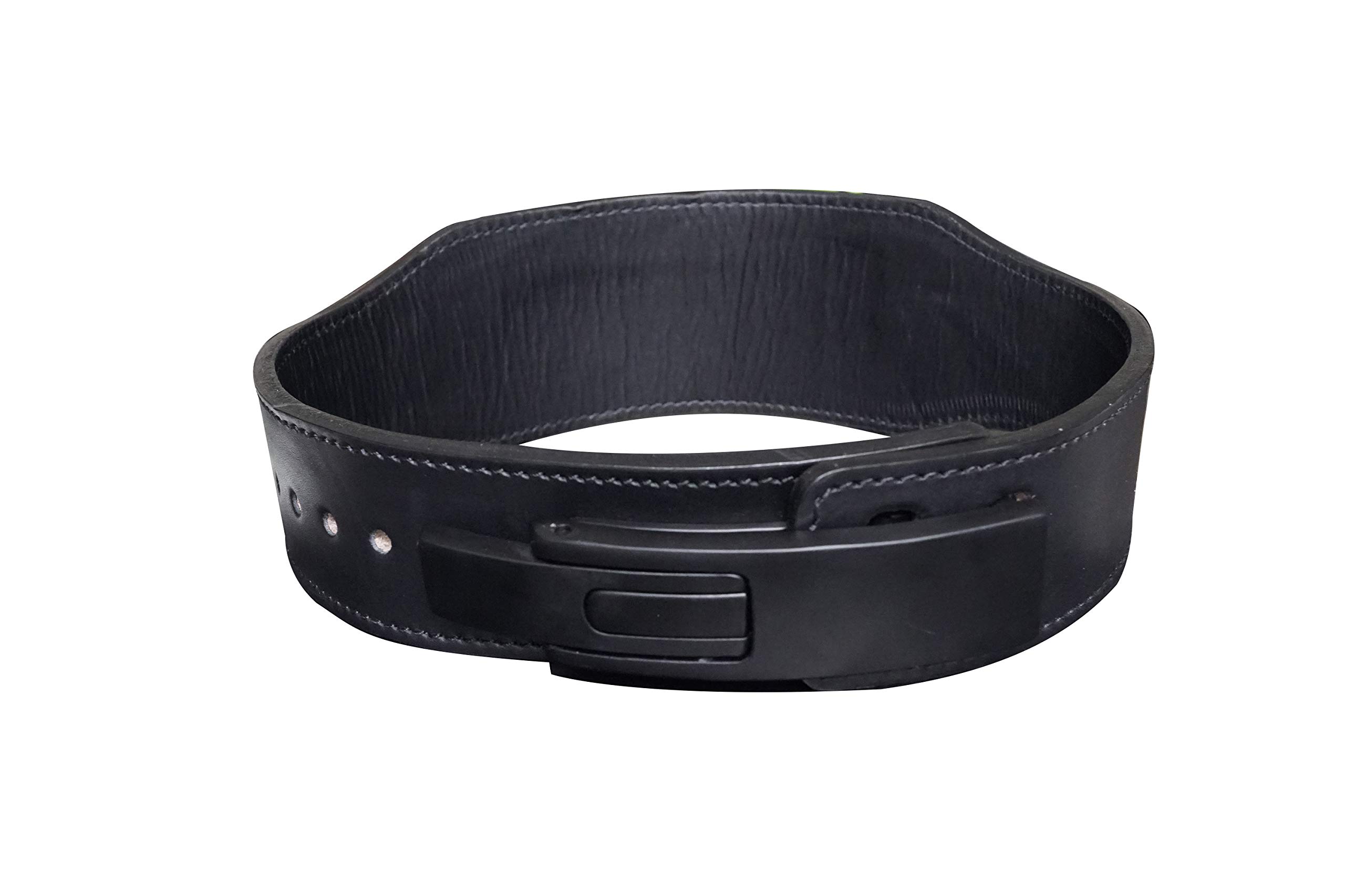 Gunsmith Fitness Apex Cintura di sollevamento - Ultra Premium fatta a mano, completamente nera olimpica e dinamofilia
