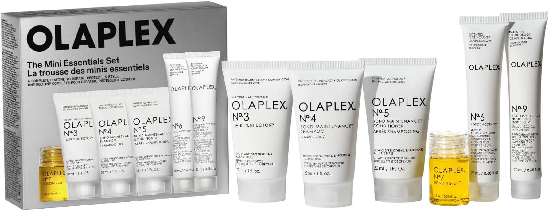 Olaplex Strong Start Haircare Kit: Repair & Style, No. 3, 4, 5, 6, 7 | Strengthens & Adds Moisture | Frizz Control | Adds Maximum Shine | For All Hair Types