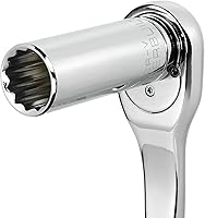 Vista 4 de Powerbuilt 3/8 de pulgada x 1/2 pulgada SAE Deep Socket, 12 puntos, cromo-vanadio, marca de tamaño - 940046