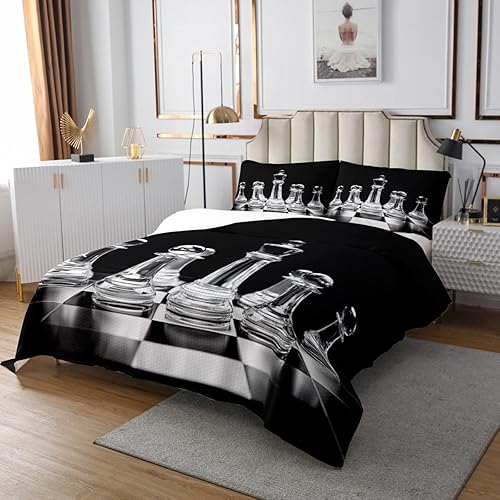 Miniatura 7 de Erosebridal Juego de colcha de mármol tamaño Queen con diseño de mármol morado y azul, juego de edredón de lentejuelas bronceadas con grano de