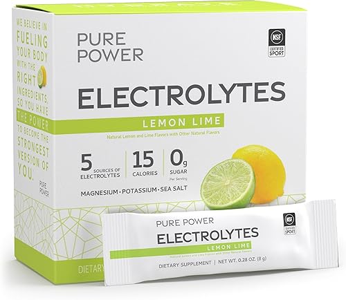 Dr. Mercola Pure Power Electrolytes - Apoya la hidratación y la función muscular - Mezcla de magnesio y potasio - 0.00 oz de azúcar por porción -