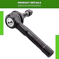 Vista 2 de SCITOO Kit de suspensión delantera de 10 piezas, extremos de barra de acoplamiento interior y exterior, rótulas inferiores superiores, barras