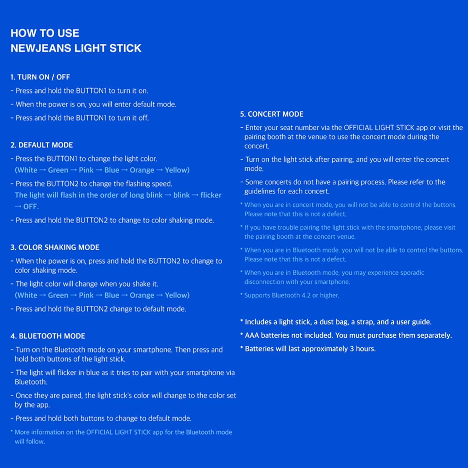 NewJeans Official Light Stick + 3 Extra Photocards