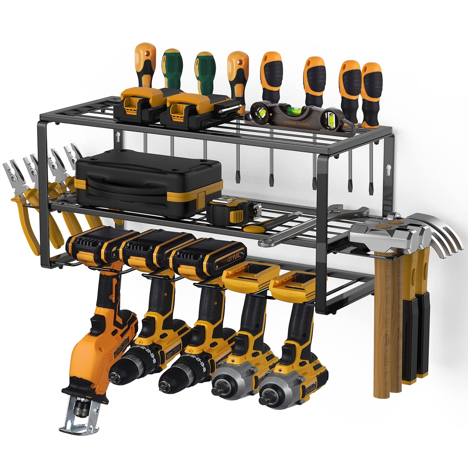 Buy Power Tool Organizer, Garage Organization with 5 Drill Holders
