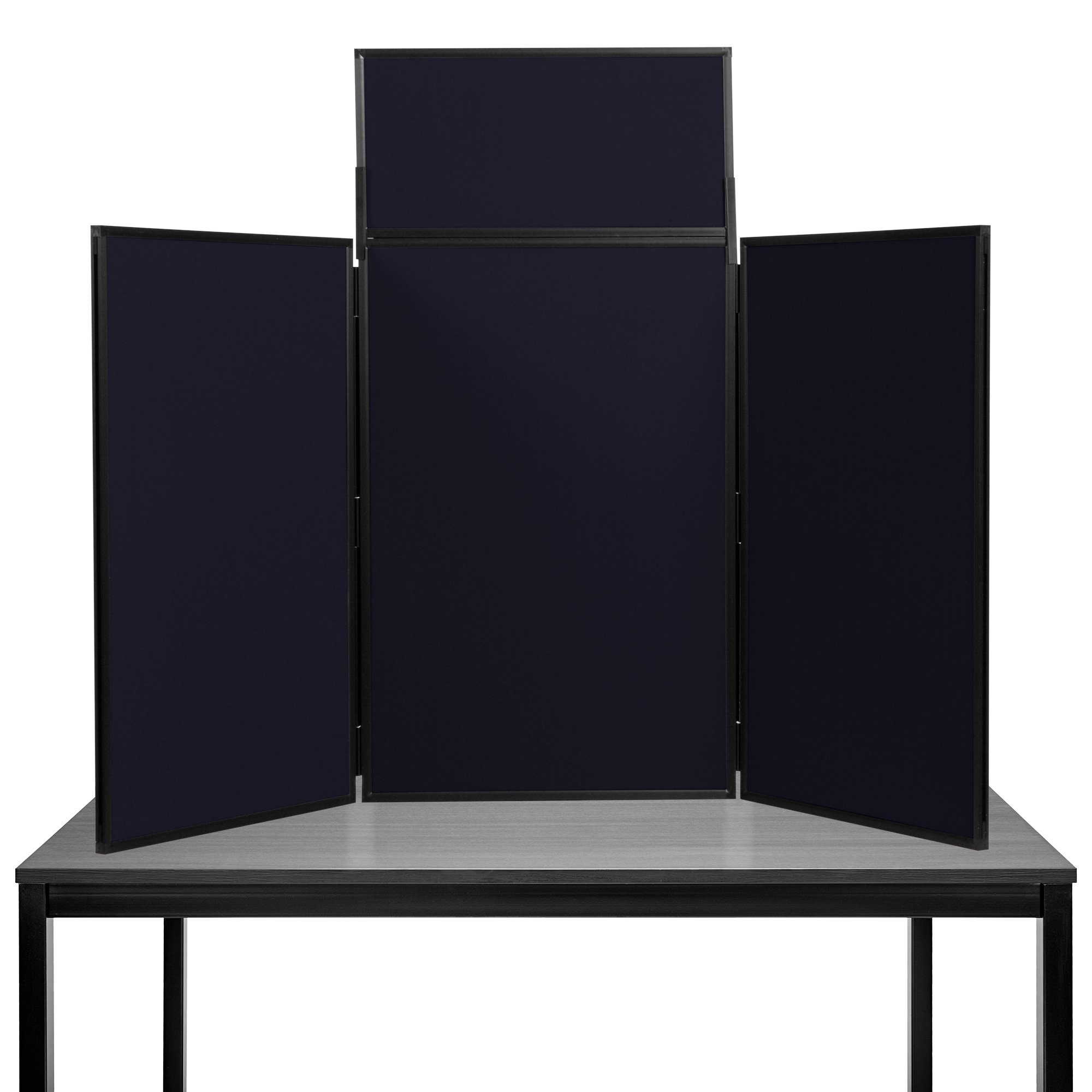 Panelwarehouse Maxi Desktop Folding Display Board Stand Black with Black Frame โ image 1