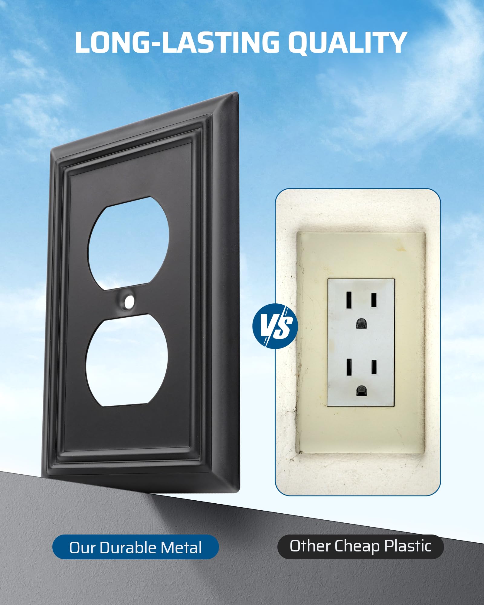 Gris 2 Gang Double Mexique Guatemala Décoration Maison Interrupteurs Et Prises Murales - Chine Prises Femelles De Courant, Prises Femelles De Commutation Panasonic Série Wide