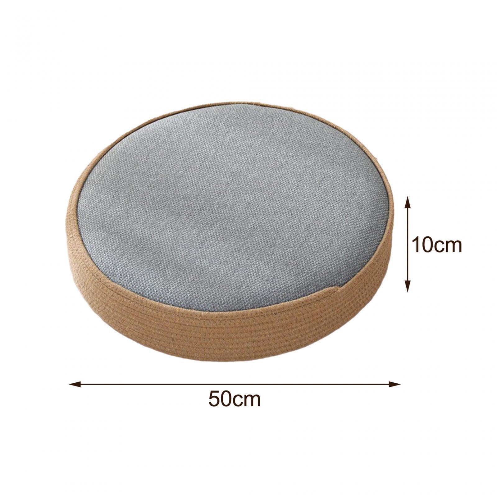 Cojín Redondo de Tatami, Puf de Meditación, Esterilla de Tela Cómoda, Ideal para El Hogar, La Sala de Estar, La Oficina Y La Meditación, Estilo Grande G, Individual