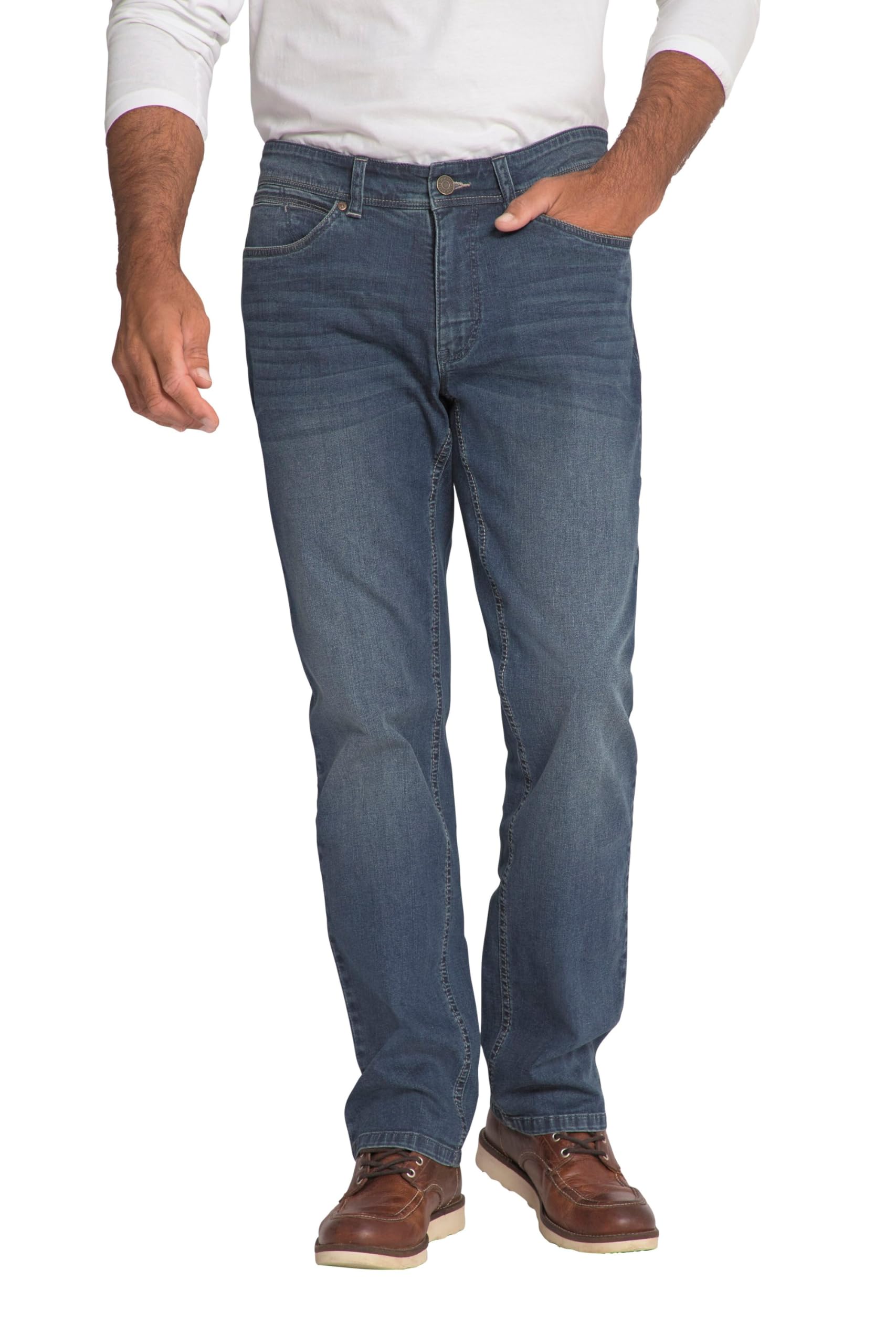 JP 1880 Herren große Größen Übergrößen Menswear L-8XL Jeans, Bauchfit, Lightweight, Regular Fit, 5-Pocket/72 814657