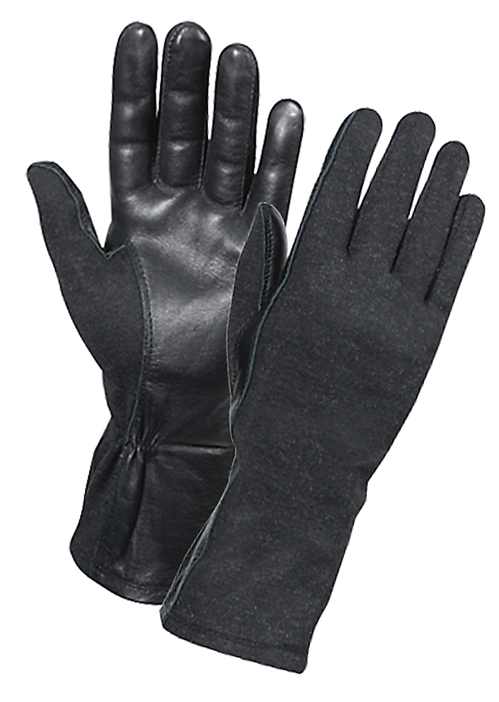 Rothco G.I. Type Flame & Heat Resistant Flight Gloves, Black - 7