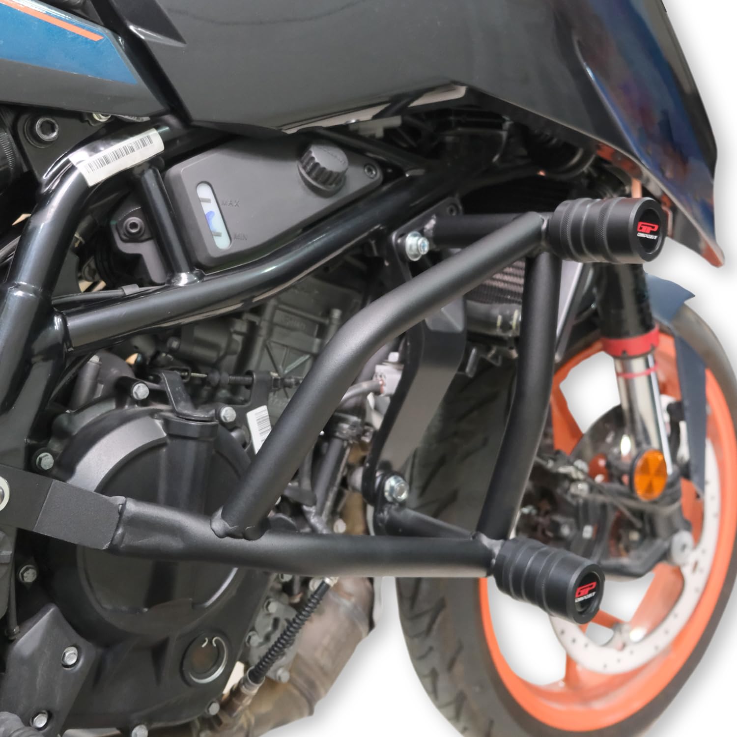 GP Kompozit Paramotore Protezione Paramotore Nero Compatibile per KTM Duke 125 / 200 / 390 2024-2025