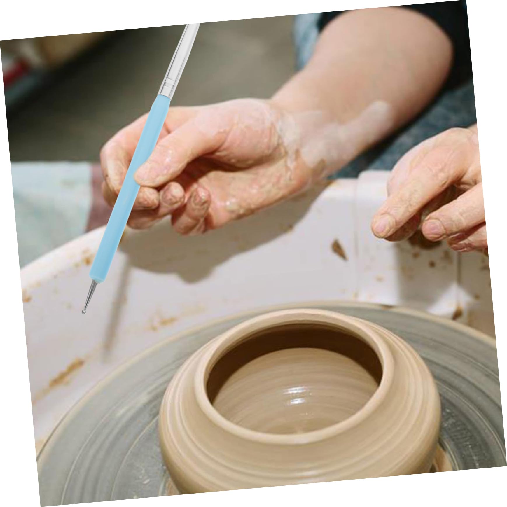 Uonlytech Professional Handmade Pottery Sculpture Set Pottery Clay Sculpting Tool Lightweight Portable Perfect for DIY