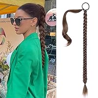 Vista 52 de SEIKEA Extensión de Cola de Caballo Larga DIY Trenzada con Banda para el Cabello, Extensiones de Cabello Liso Envolvente, Postizo Sintético Suave