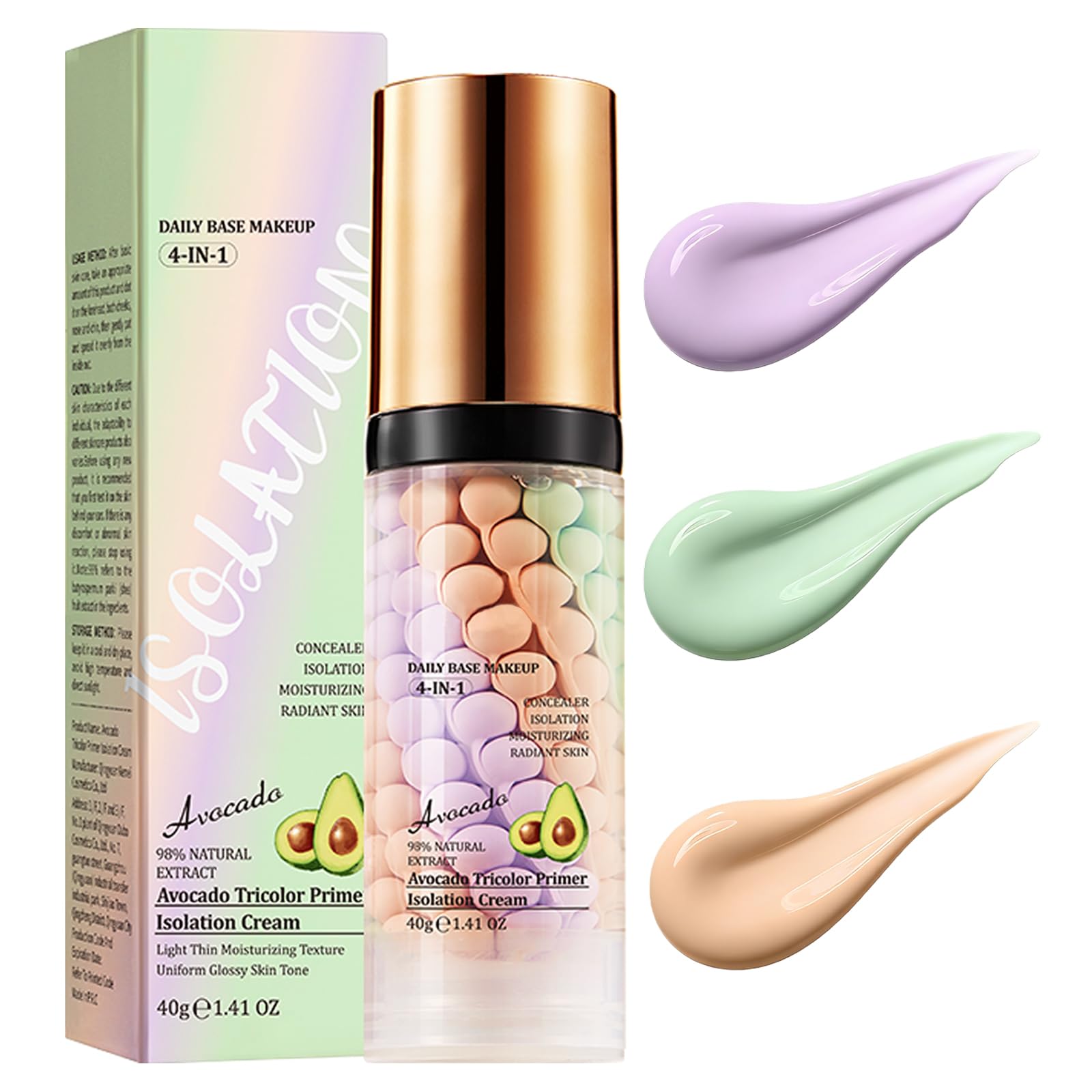 4 In 1 Primer for Face Before Makeup, Color Corrector Face Primer Makeup