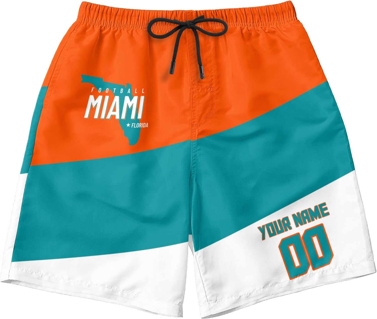 Custom Football Men's Shorts Gifts for Men Casual City Youth Fans Sport Beach Shorts Add Name & Number Quick Dry