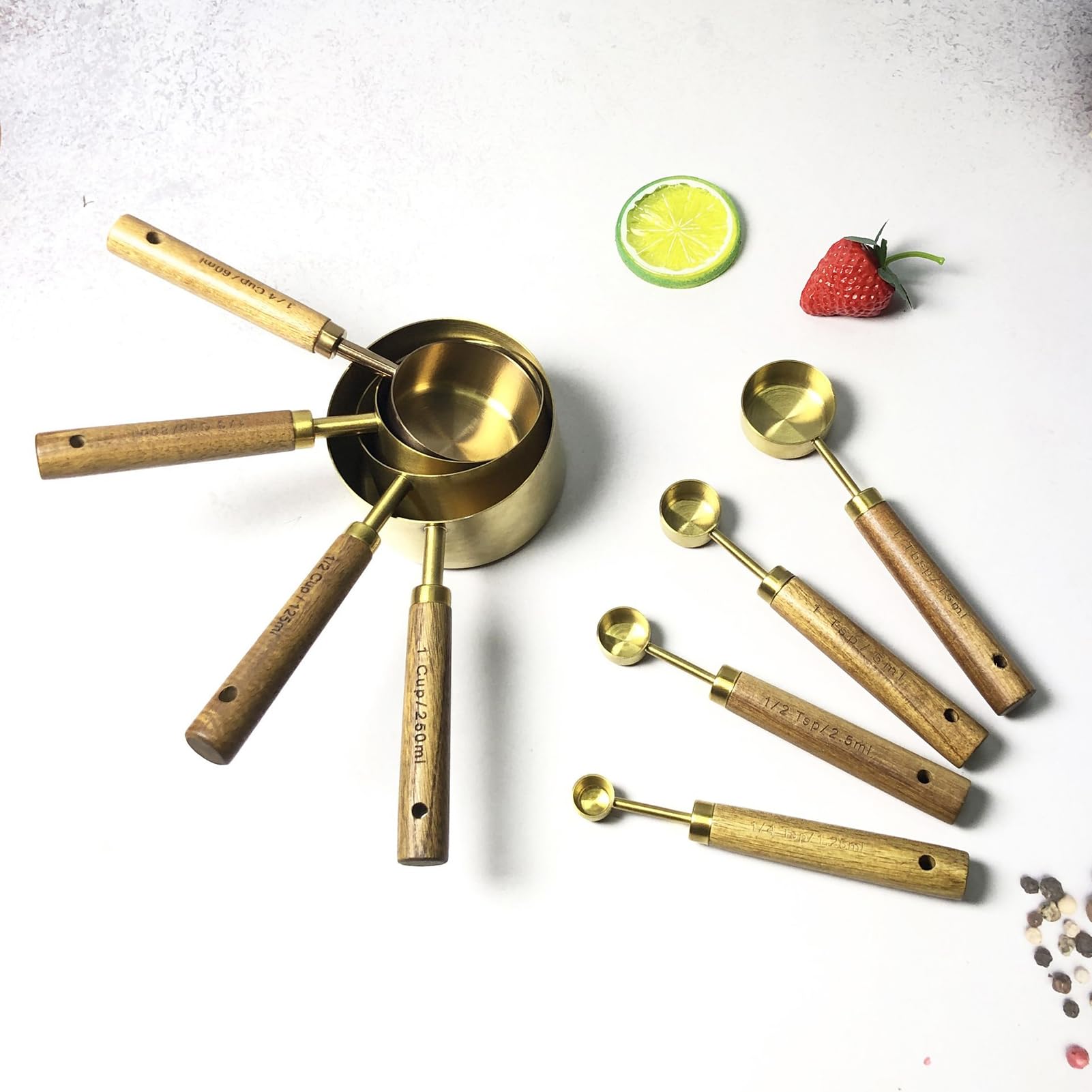 Juego de tazas medidoras y cucharas medidoras herramienta para