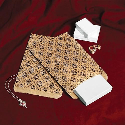 Miniatura 4 de RJ Displays - Paquete de 200 bolsas de papel kraft marrón damasco, 5 x 7 pulgadas para dulces, galletas, regalo pequeño, manualidades, recuerdo de