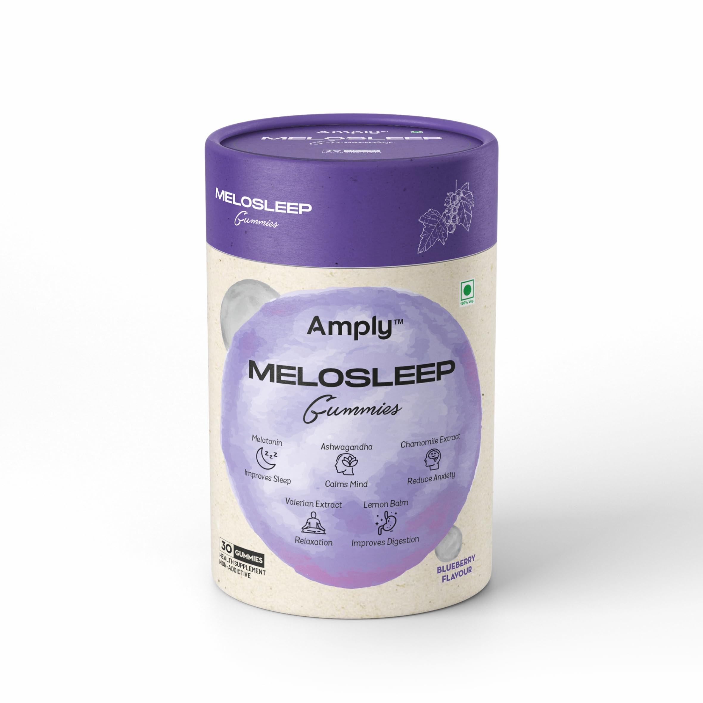 Melosleep Gummies | Melatonin, Ashwagandha for Restful Sleep, Calm Mind, Reduce Muscle Fatigue, Relaxation | Amply | 30 Gummies Monthly Pack | Non - Addictive, 100% Vegan (B0C8213422) Amazon Price History, Amazon Price Tracker