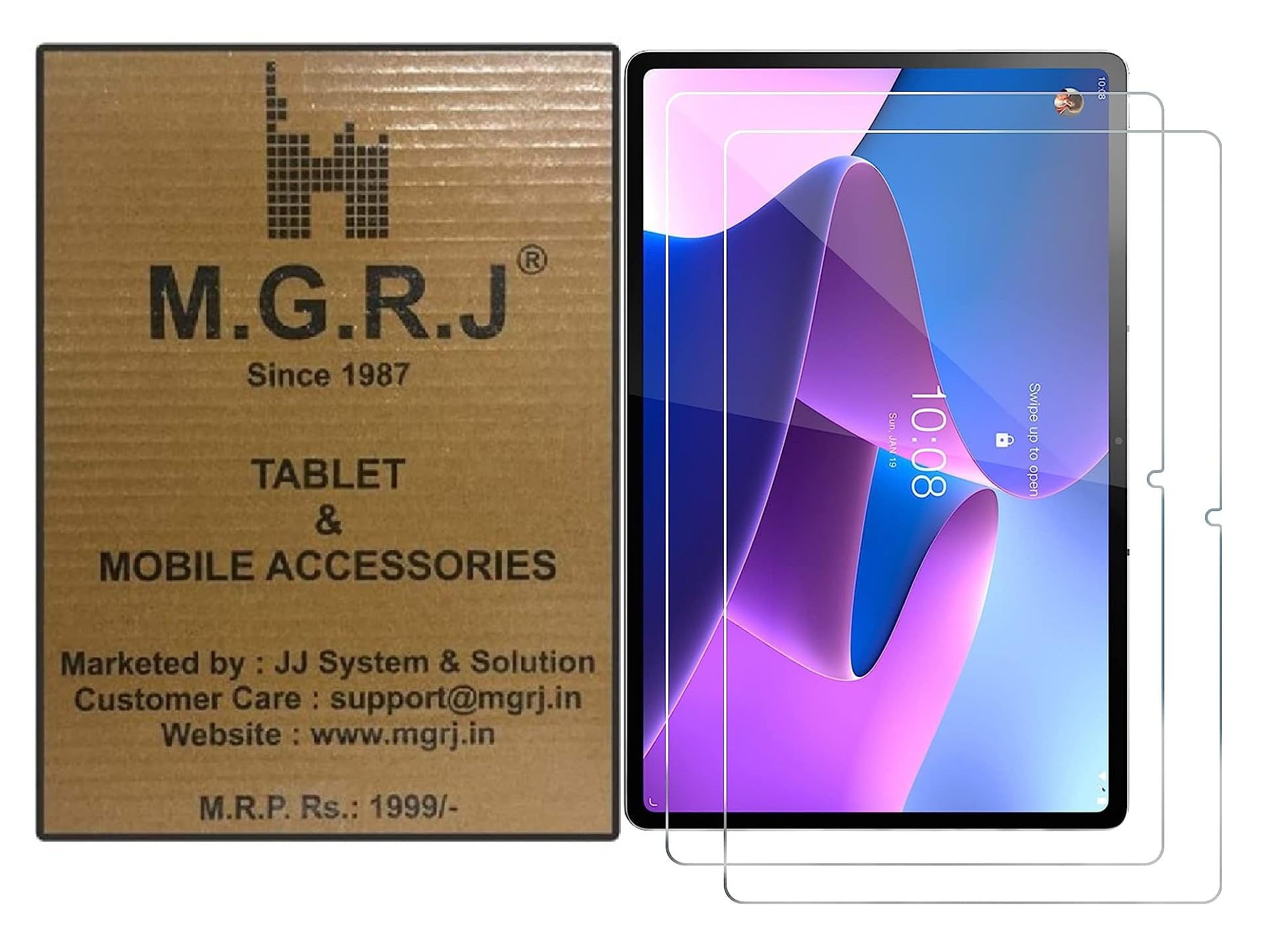 M.G.R.J® Tempered Glass Screen Protector for Lenovo Tab P12 Pro (TB-Q706F / TB-Q706Z) (12.6 inch) (Pack of 2) (B0C89LLV5X) Amazon Price History, Amazon Price Tracker