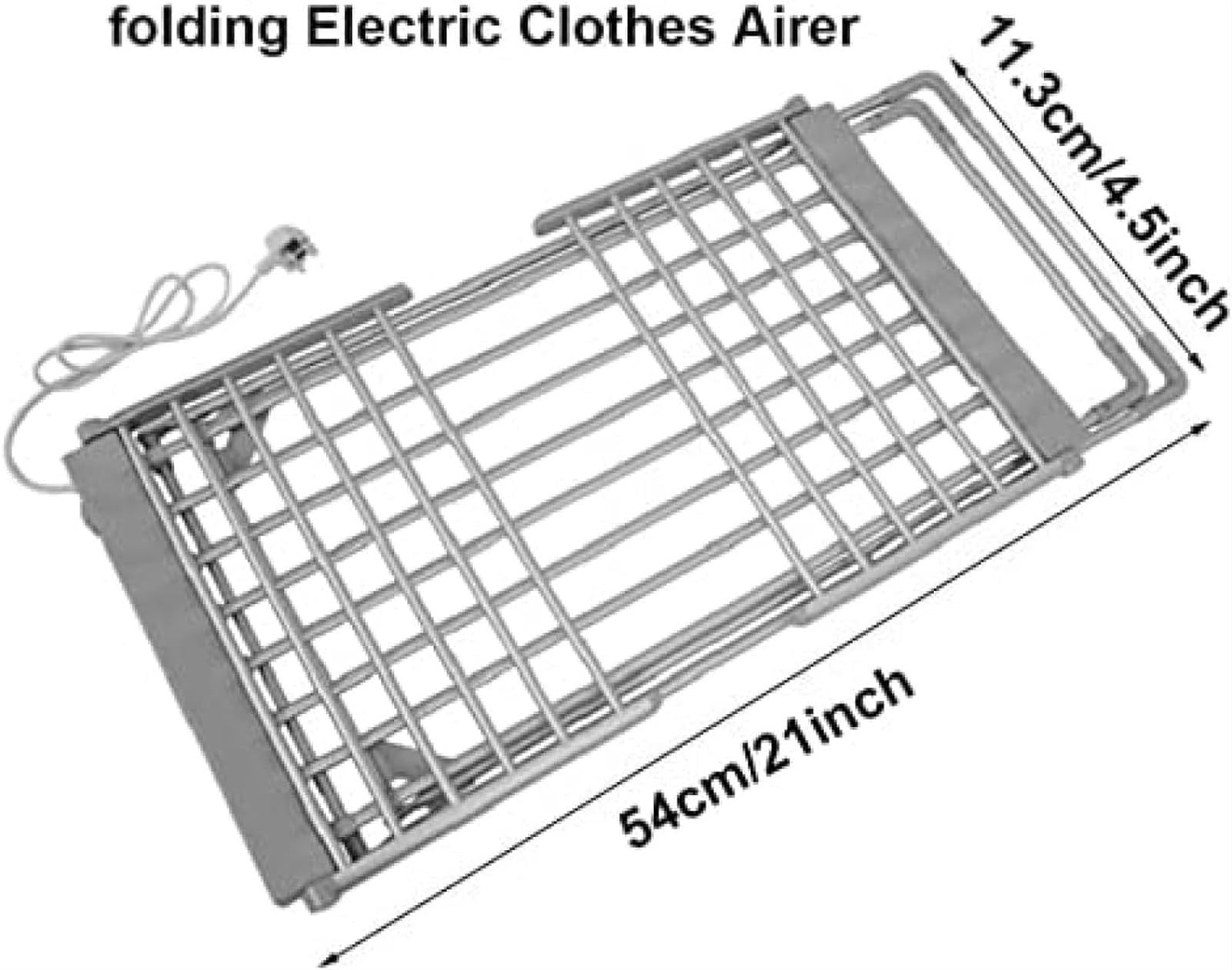Stendibiancheria elettrico riscaldato da 230 W, stendibiancheria pieghevole con 18 barre riscaldanti elettriche, stendibiancheria da pavimento per interni, esterni, casa, soggiorno, bagno, lavanderia