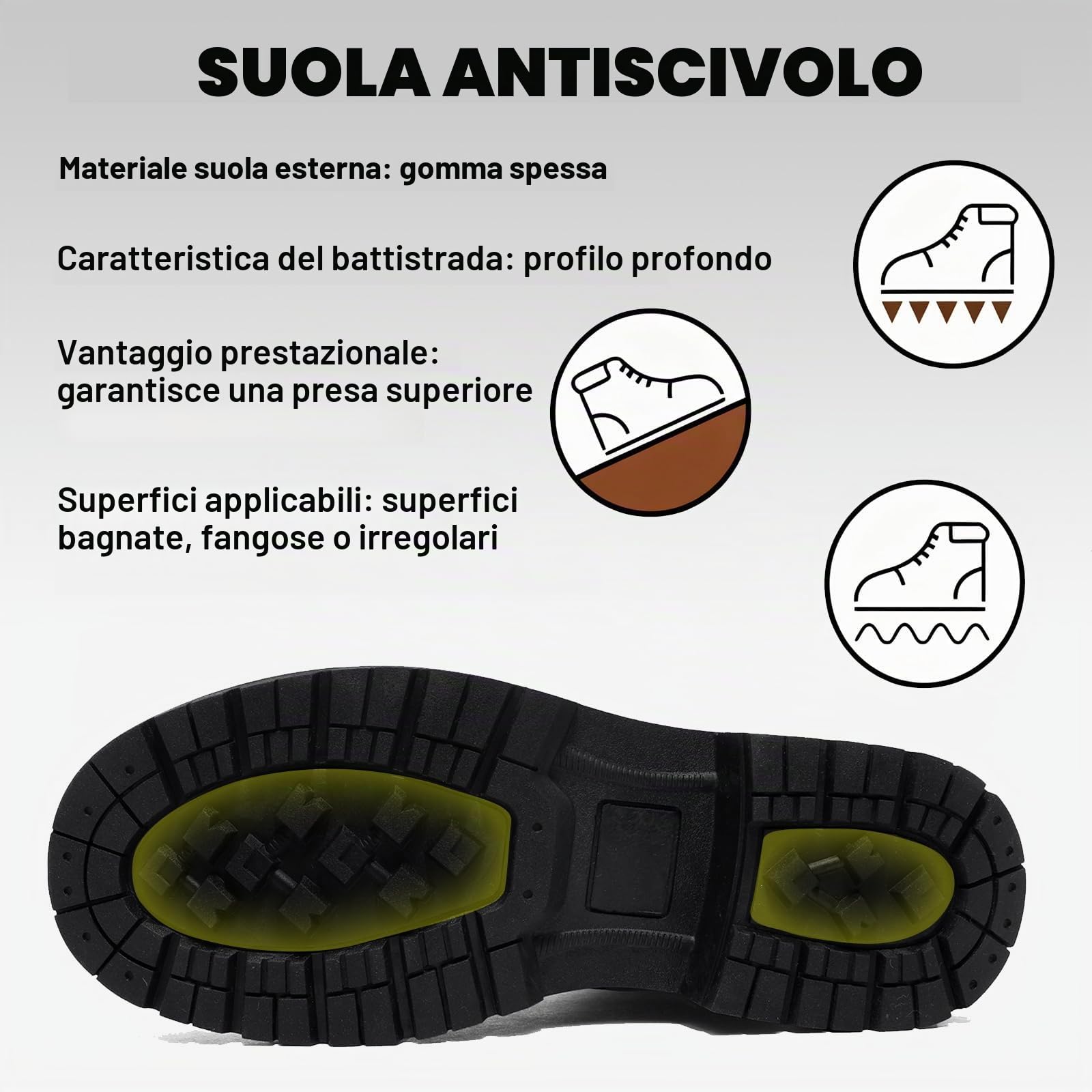 Stivali Donna Inverno Scarpe da Neve Impermeabili Stivaletti Pelliccia Stringate Outdoor Stivali da Trekking Caldi Snow Boots GR.37-42 Nero-38EU