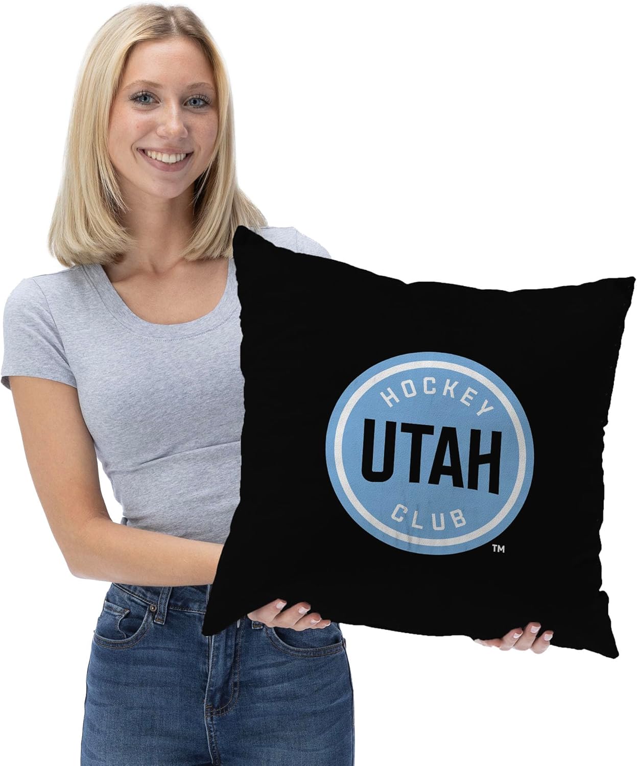 NORTHWEST NHL Utah Hockey Club, Circular, Throw Pillow, 18 x 18 Inches