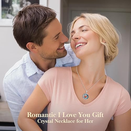 Miniatura 3 de Meeshi Collar de cristal para mujer, regalos para esposa, aniversario, regalo de San Valentín, novia, regalo de cumpleaños para ella, regalos de