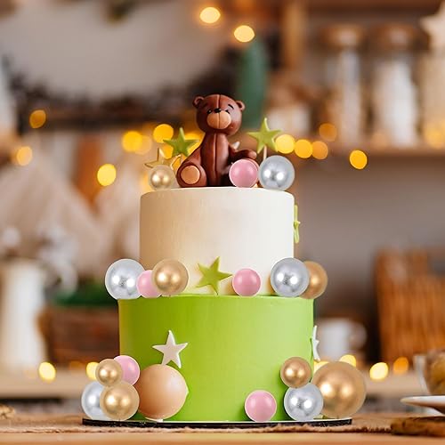 Miniatura 5 de Gyufise 30 bolas de espuma para tartas, mini globos, decoración para baby shower, boda, aniversario, fiesta de cumpleaños, decoración de tartas,